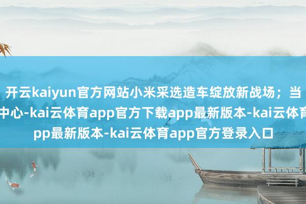 开云kaiyun官方网站小米采选造车绽放新战场；当传统电话沦为本钱中心-kai云体育app官方下载app最新版本-kai云体育app官方登录入口