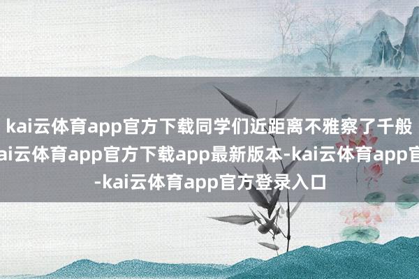 kai云体育app官方下载同学们近距离不雅察了千般警用器械-kai云体育app官方下载app最新版本-kai云体育app官方登录入口